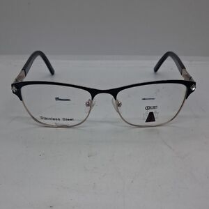 NWOT RX-ABLE Red Carpet 87 Eyeglass Frames Black & Gold Unisex